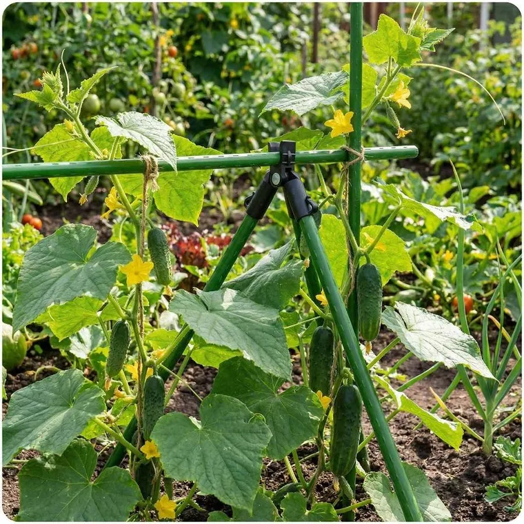 Plonos, złączki do tyczek, czarne, 11 mm, typu A, 4 szt., PL-941