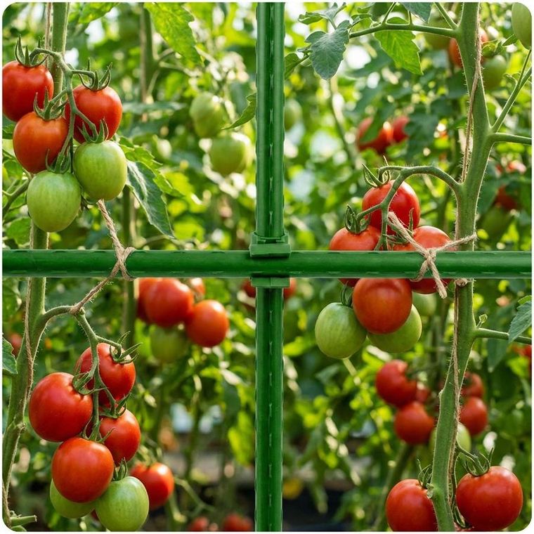 Plonos, złączki do tyczek, zielone, 11 mm, typu 2, 10 szt., PL-941