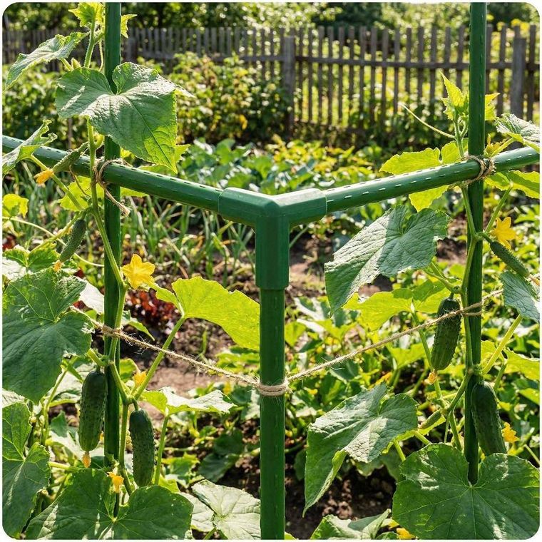 Plonos, złączki do tyczek, zielone, 11 mm, typu 3, 4 szt, PL-941