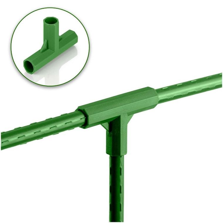 Plonos, złączki do tyczek, zielone, 11 mm, typu 3, 4 szt, PL-941