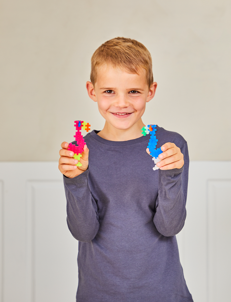 Plus-Plus, Basic w opakowaniu, Neonowe kolory, klocki, 300 elementów