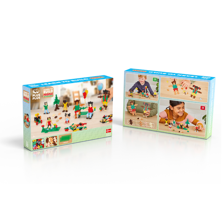 Plus-Plus, Naucz się budować, Ludzie z całego świata, klocki, 280 elementów
