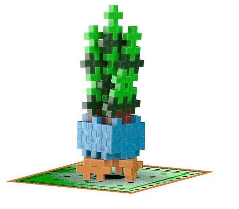 Plus-Plus, Roślinki, Snake Plant, klocki, 52 elementy