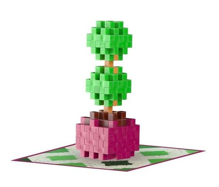 Plus-Plus, Roślinki, Topiary, klocki, 49 elementów