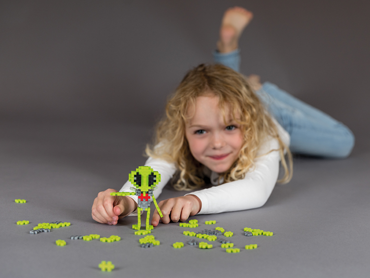 Plus-Plus, Tuby Postaci, Ufoludek, klocki, 100 elementów