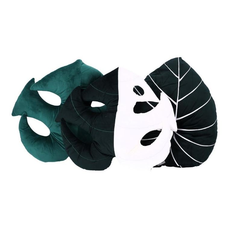 Pluszowa poduszka w kształcie liścia