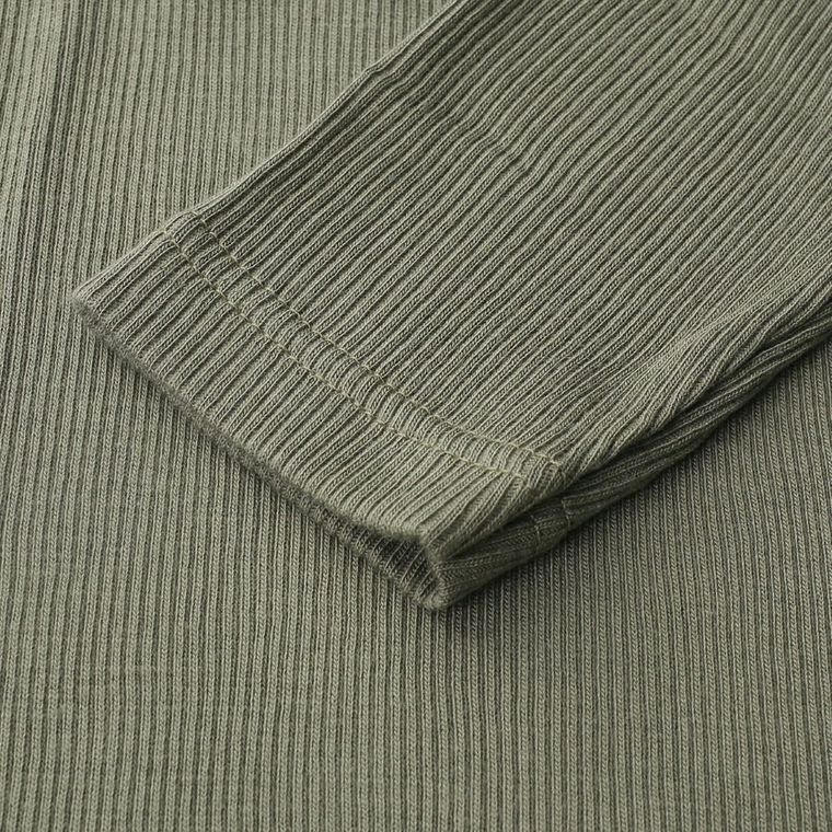 Podkoszulek chłopięcy z długim rękawem, khaki, Arek, Saltex