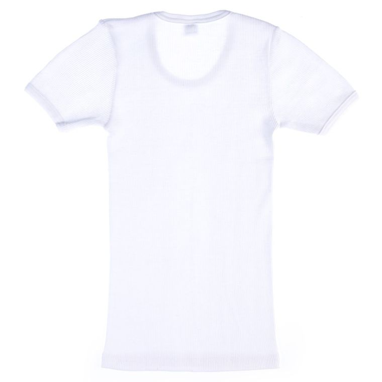 Podkoszulek chłopięcy z krótkim rękawem, biały, Marek, Saltex