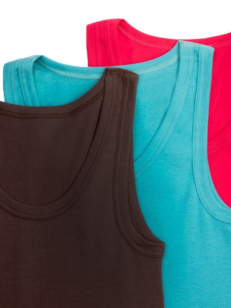 Podkoszulek damski bez rękawów, mix, zestaw, 3 szt., e.Femme