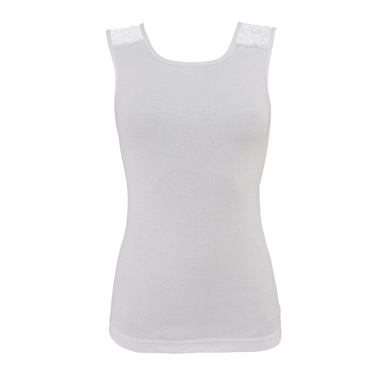 Podkoszulek damski, biały, Alizee, Golden Queen