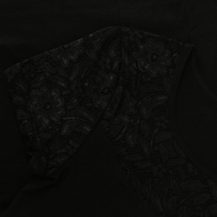 Podkoszulek damski, czarny, Kamila, Golden Queen