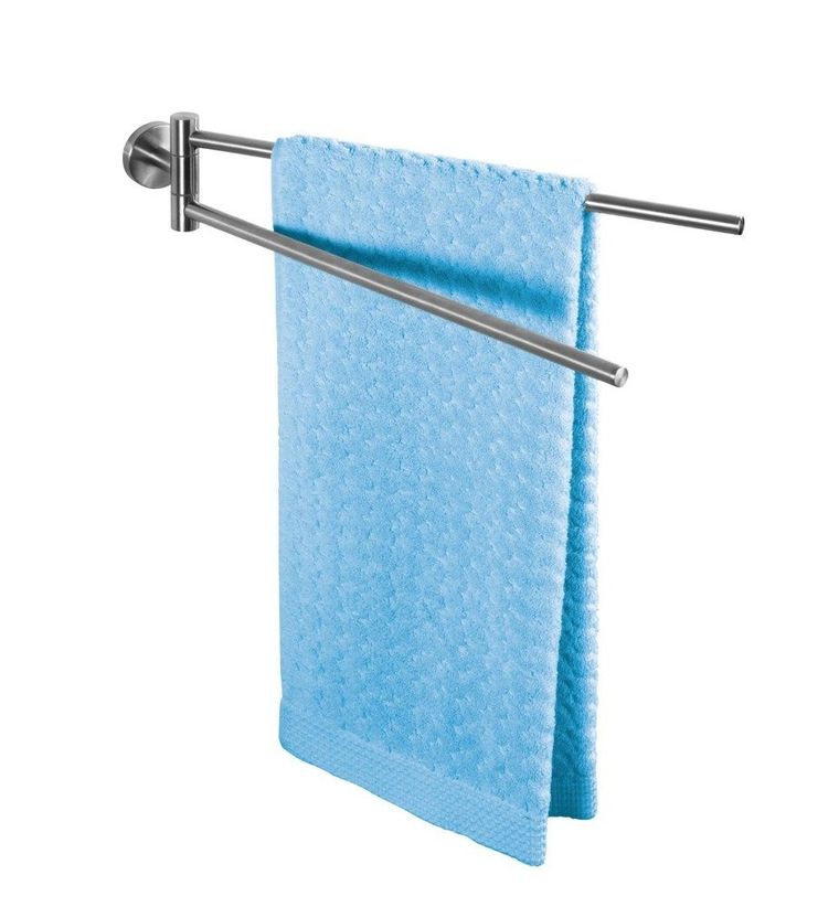 Podwójny uchwyt na ręczniki, Bosio matt, wieszak, stal nierdzewna