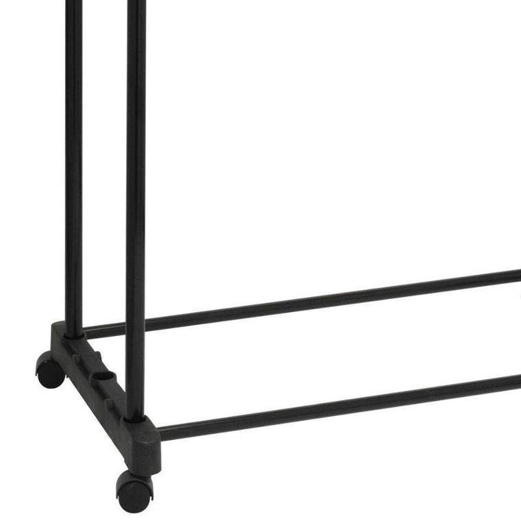 Podwójny wieszak na ubrania, szafa na kółkach