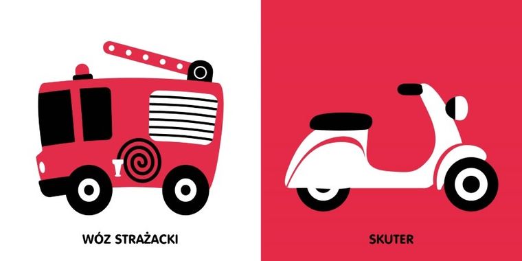 Pojazdy. Książeczka kontrastowa