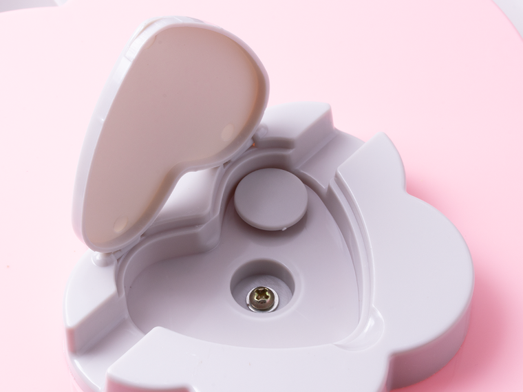 Pojemnik do podawania orzechów i słodyczy, kwiat, różowy