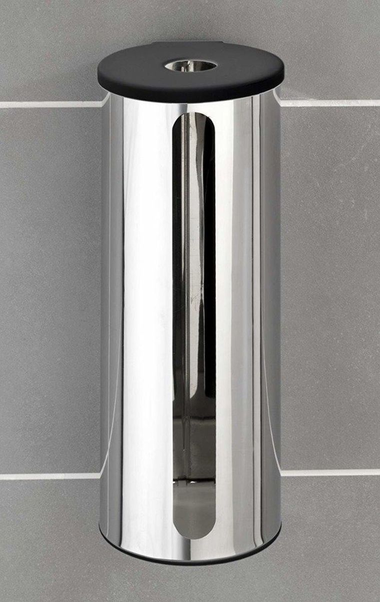 Pojemnik na zapasowe rolki papieru toaletowego, stalowy