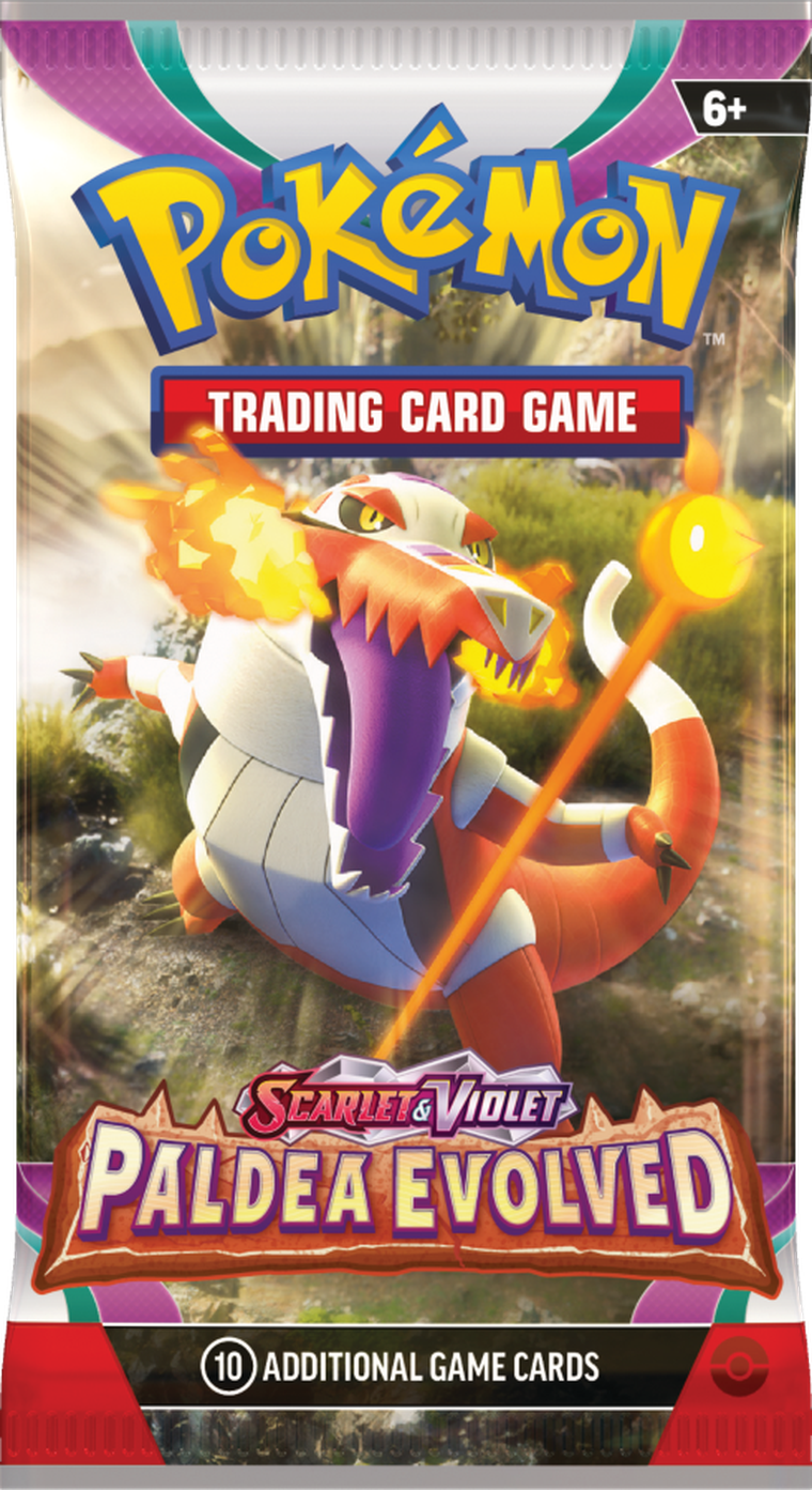 Pokemon TCG: Scarlet & Violet, Paldea Evolved, Booster, gra karciana, dodatek, 1 szt.