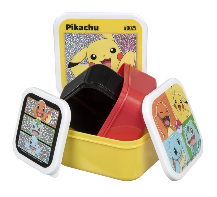 Pokemon, zestaw lunchboxów, 3 szt.