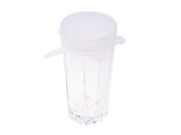 Pokrywki silikonowe do żywności, białe, 6 szt.