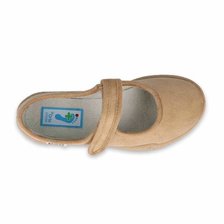 Półbuty damskie, beżowe, Dr Orto