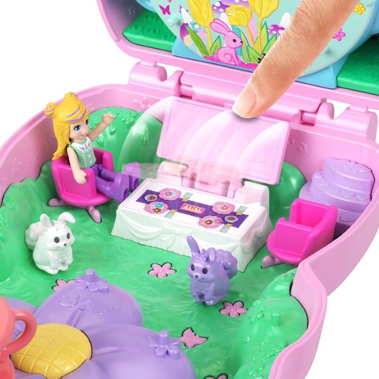 Polly Pocket, Króliczkowa herbatka, zestaw z laleczką i akcesoriami