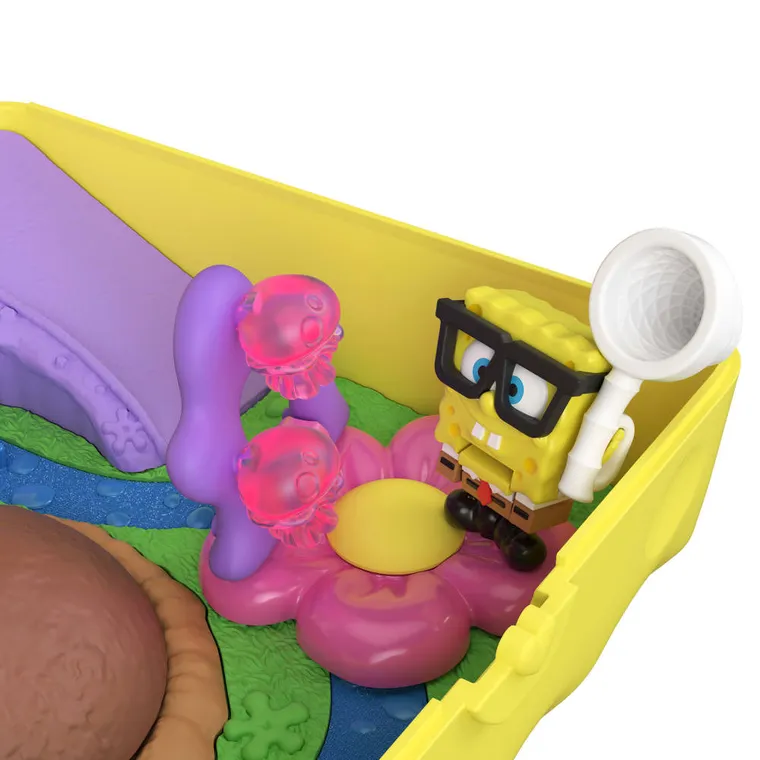 Polly Pocket, SpongeBob Kanciastoporty, zestaw kompaktowy do zabawy