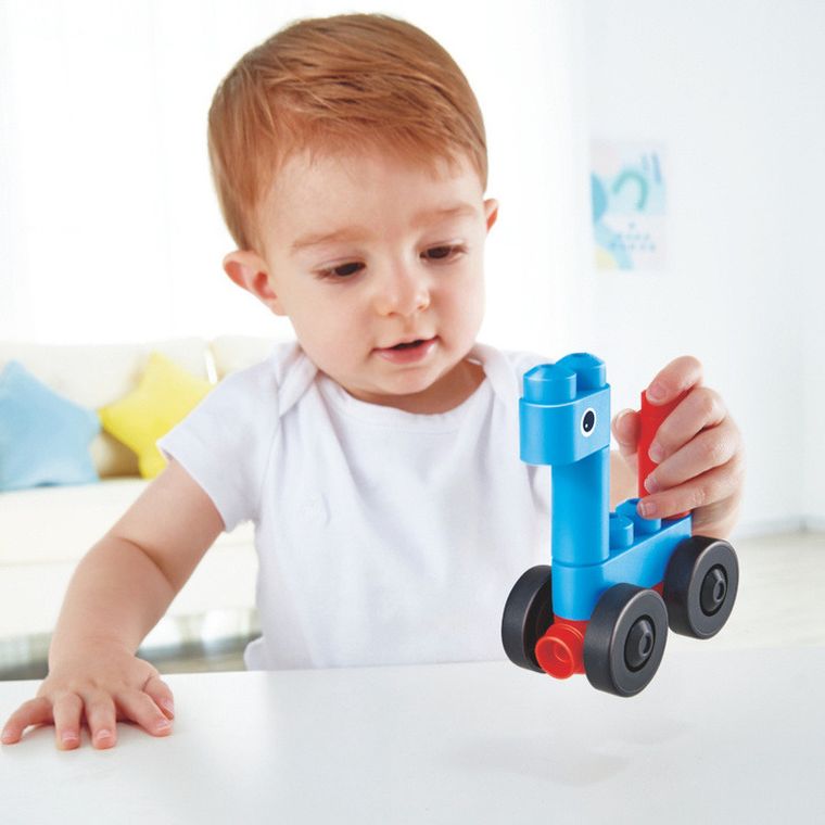 PolyM, Auta i Zwierzaki, klocki konstrukcyjne, 6 elementów