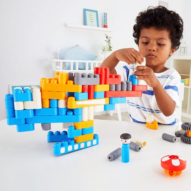 PolyM, Lotnisko, klocki konstrukcyjne, 142 elementów