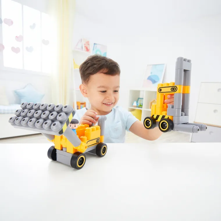 PolyM, Plac budowy, klocki konstrukcyjne, 43 elementów