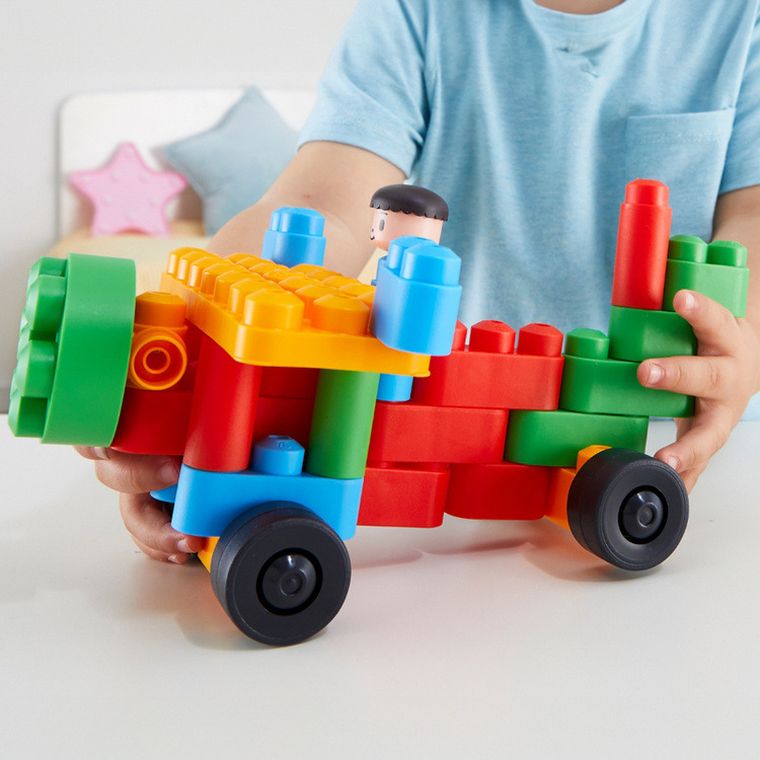 PolyM, Pojazdy budowlane, klocki konstrukcyjne, 80 elementów