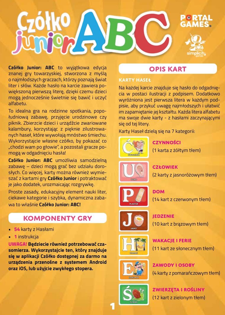 Portal Games, Czółko, Wakacje, gra familijna