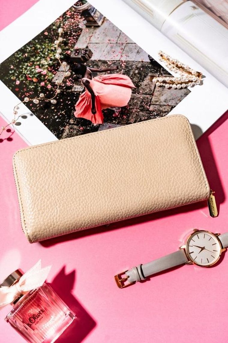 Portfel, beżowy, Rovicky