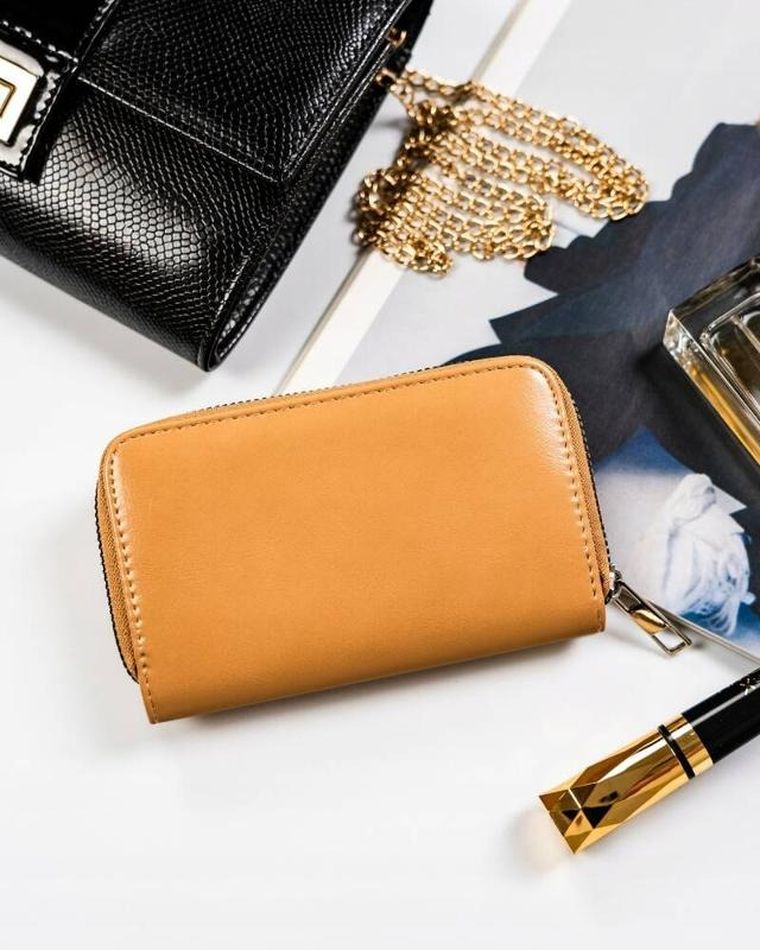 Portfel, beżowy, skóra ekologiczna, Cavaldi