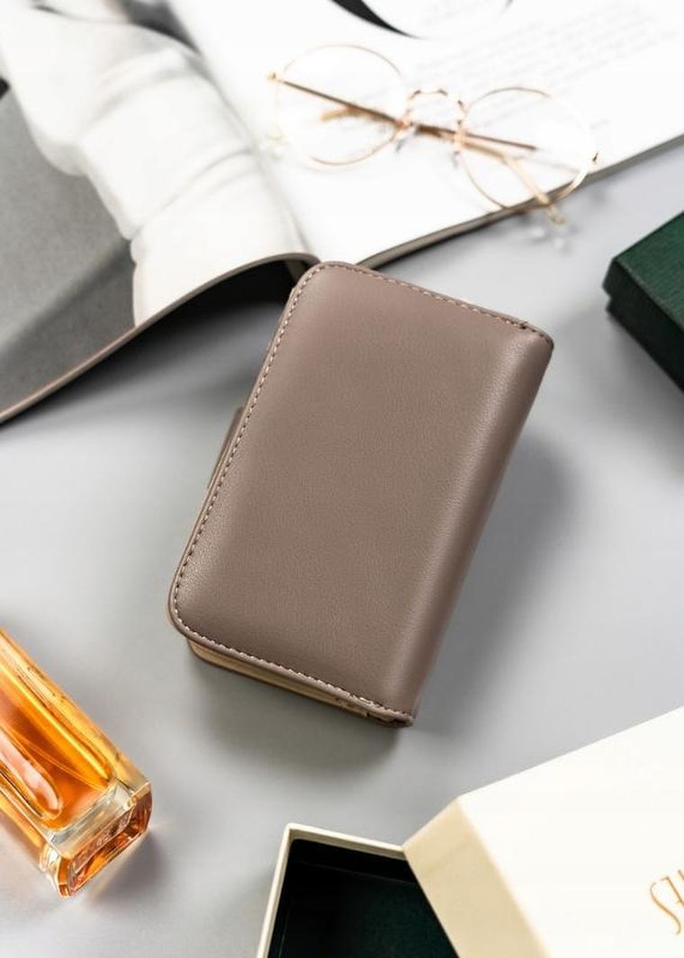 Portfel, beżowy, skóra ekologiczna, Cavaldi