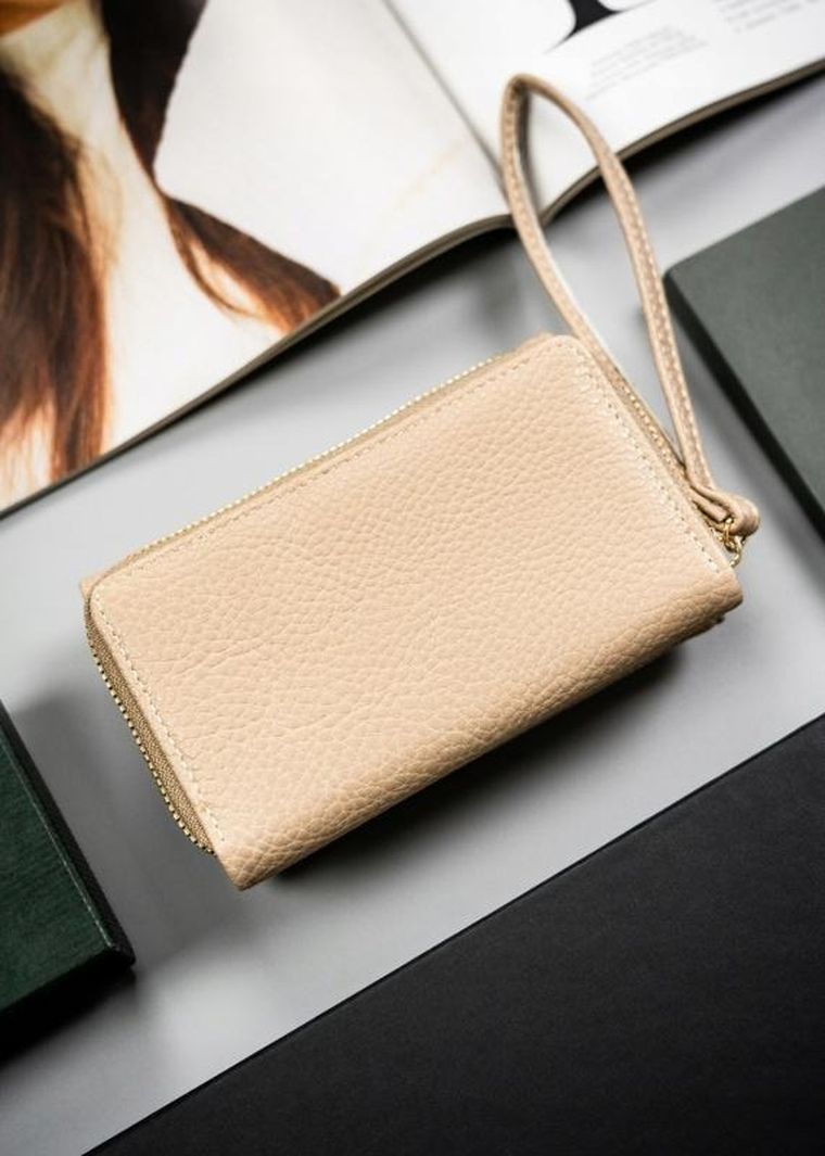 Portfel, beżowy, skóra ekologiczna, Cavaldi