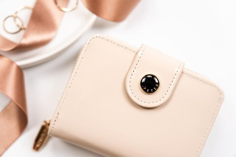 Portfel, beżowy, skóra ekologiczna, Peterson