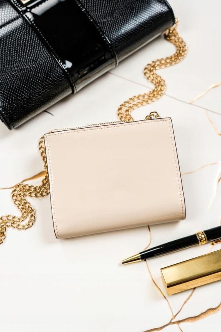 Portfel, beżowy, skóra ekologiczna, Peterson