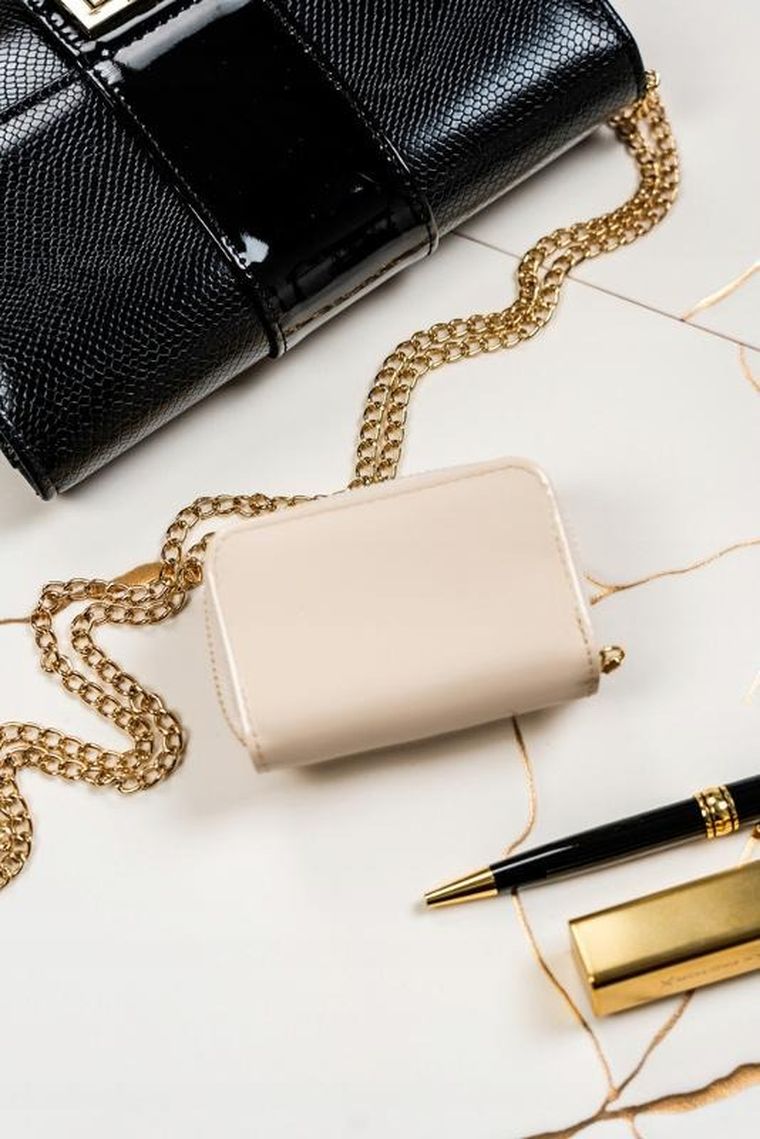 Portfel, beżowy, skóra ekologiczna, Peterson