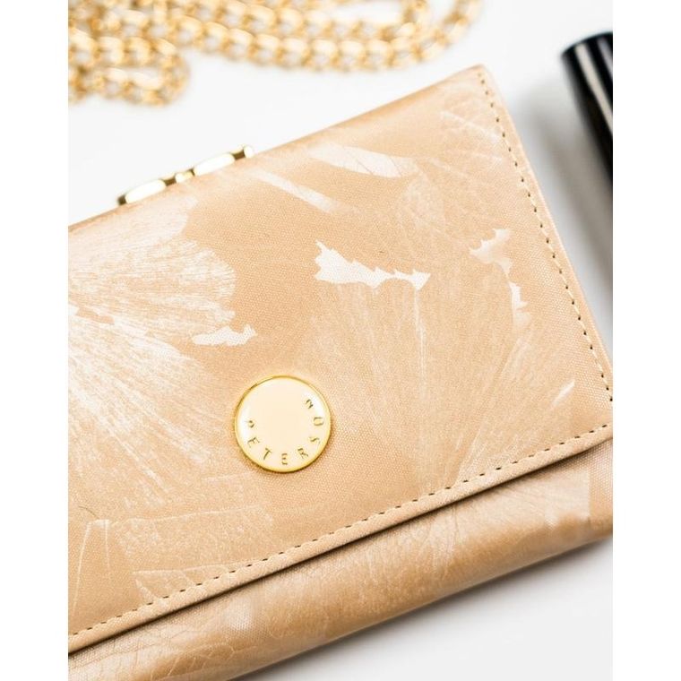 Portfel, beżowy, skóra ekologiczna, Peterson
