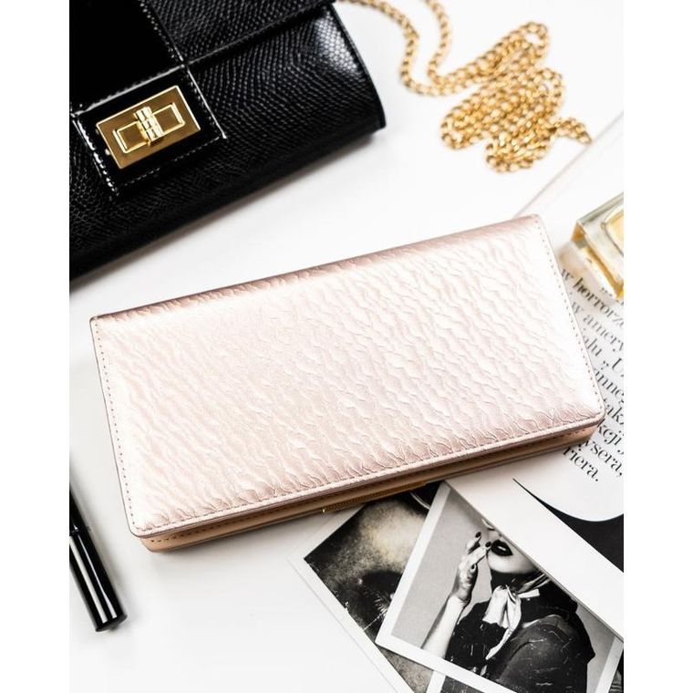 Portfel, beżowy, skóra ekologiczna, Peterson