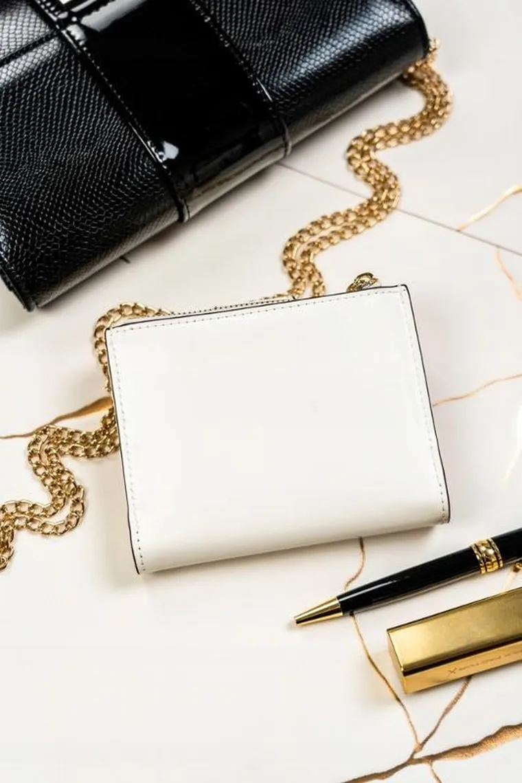 Portfel, biały, skóra ekologiczna, Peterson