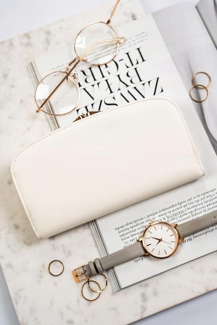 Portfel, biały, skóra ekologiczna, Peterson