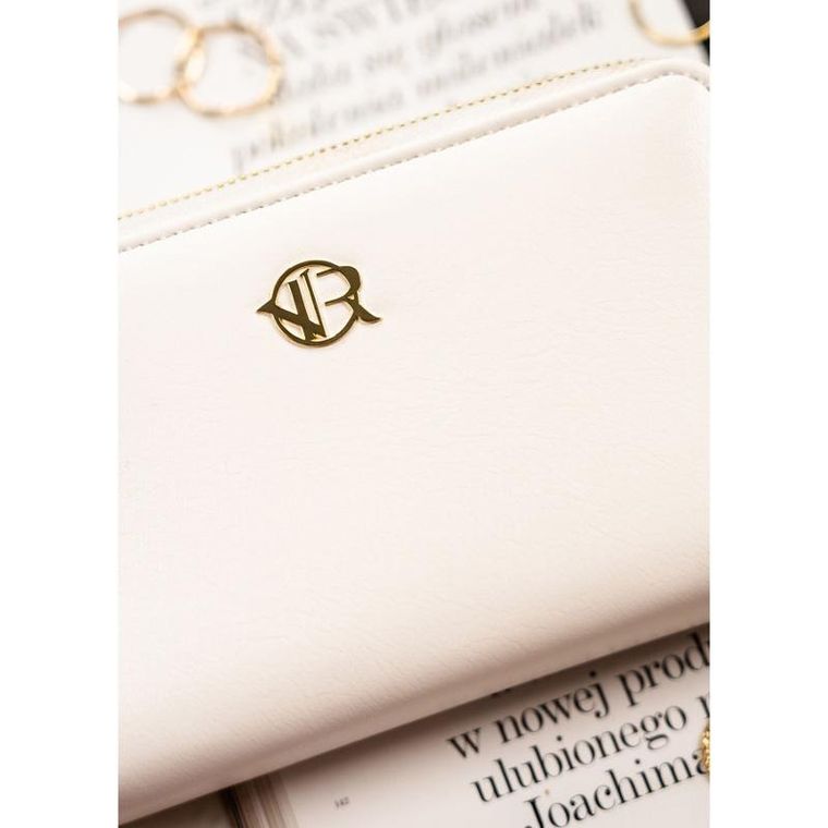 Portfel, biały, skóra ekologiczna, Rovicky