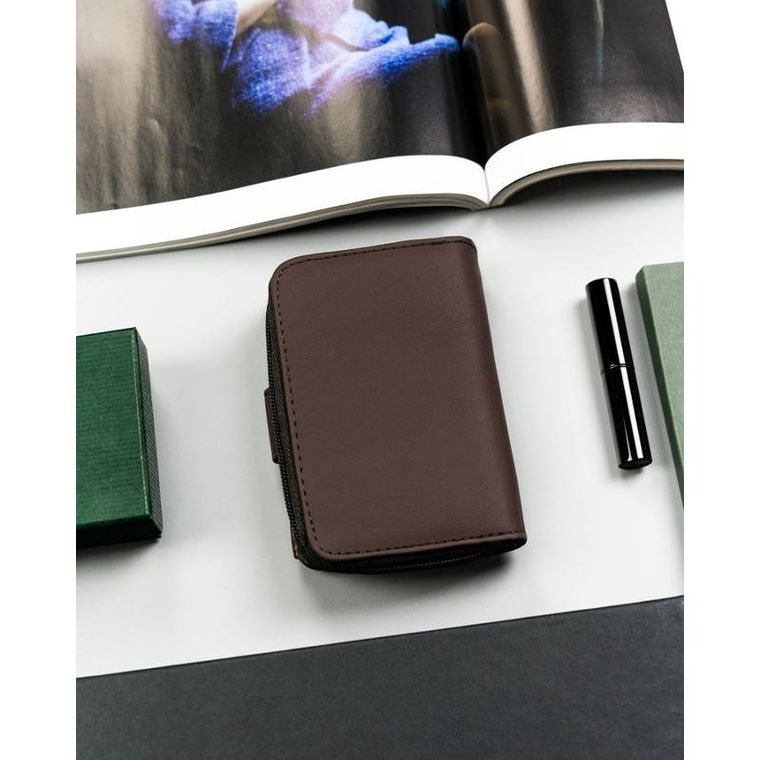 Portfel, brązowy, skóra ekologiczna, 4U Cavaldi