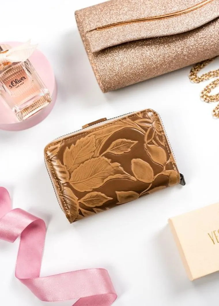 Portfel, brązowy, skóra ekologiczna, Cavaldi