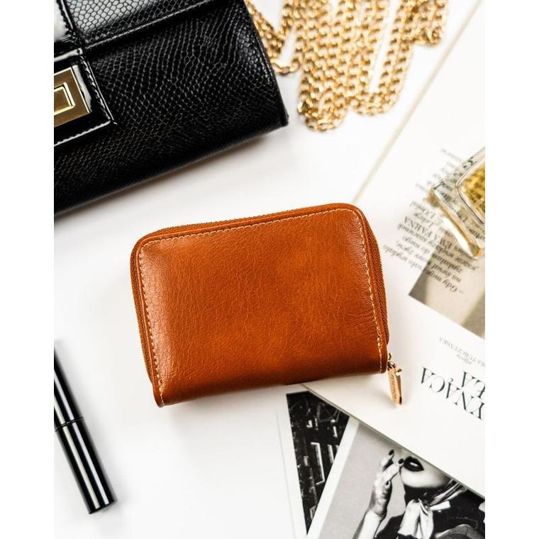 Portfel, brązowy, skóra ekologiczna, Peterson