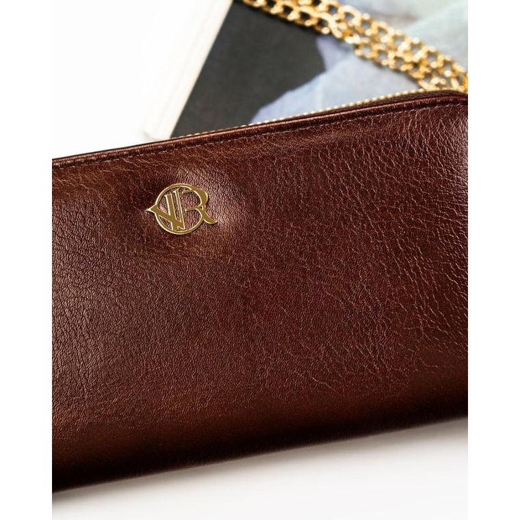 Portfel, brązowy, skóra ekologiczna, Rovicky