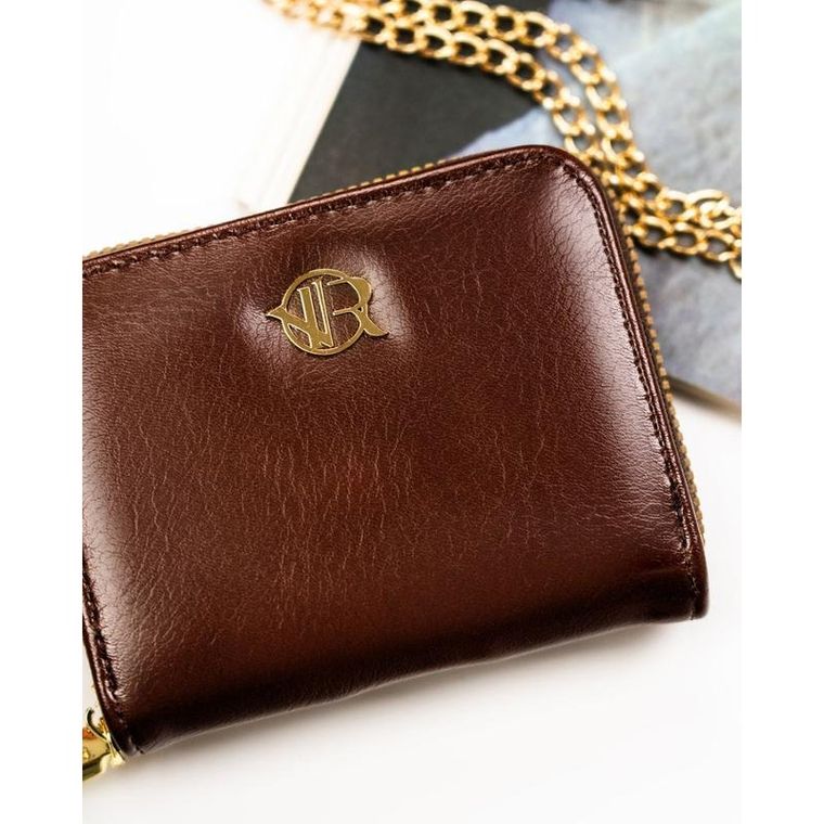 Portfel, brązowy, skóra ekologiczna, Rovicky