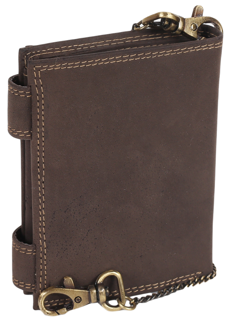 Portfel, brązowy, skórzany, Always Wild