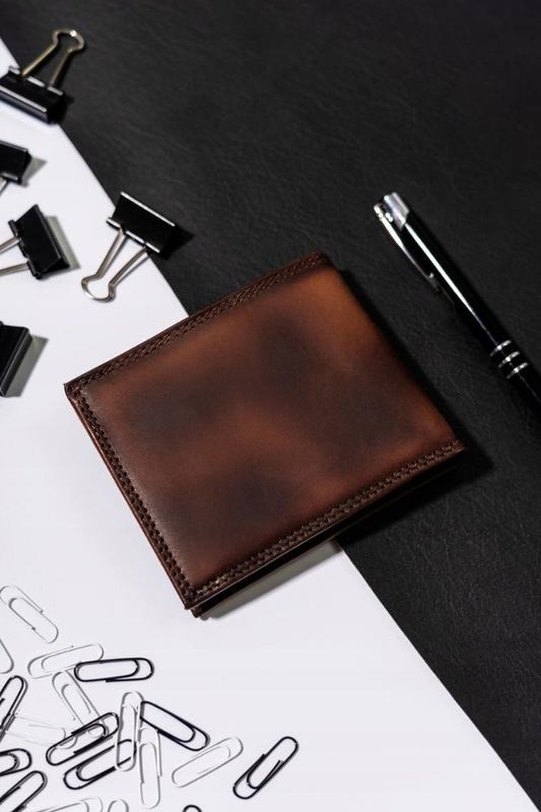 Portfel, brązowy, skórzany, Always Wild